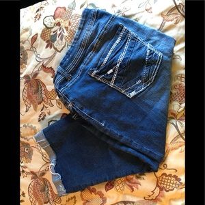 Denim plus size capris
